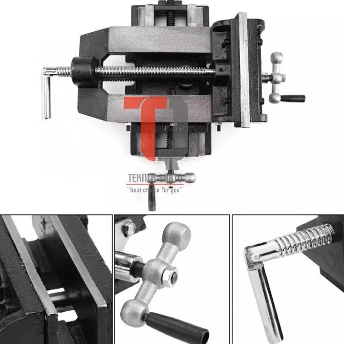 CARRSON Ragum Cross 4" Catok Silang 4in Ragum Silang 4 inch