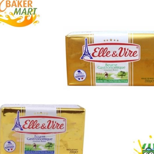 

Elle & Vire Butter Ed & Uned Gold 200Gr