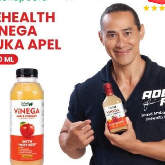 

Dehealth Supplies Finega Cider Vinegar - Vinega Cuka Apel 500Ml