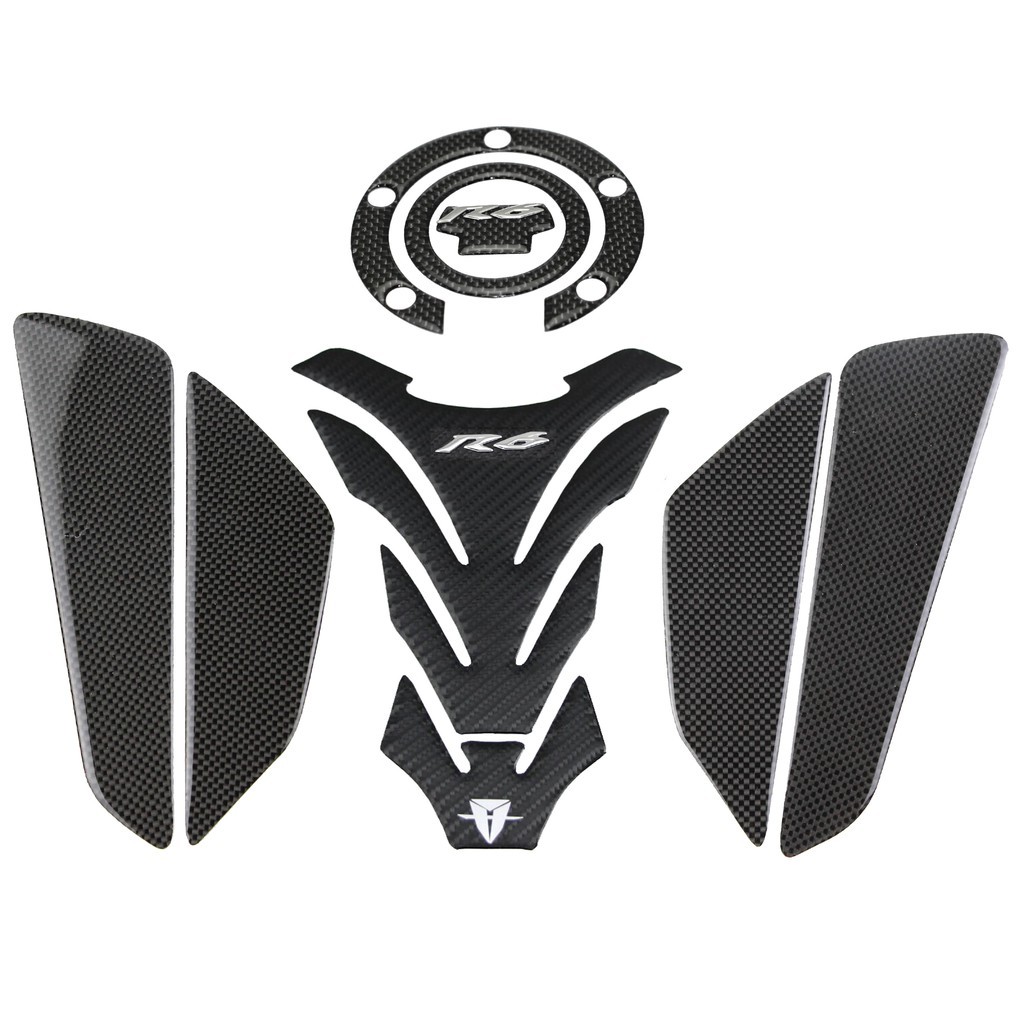 Lambang Stiker TankPad Karbon KODASKIN untuk YZF600 R6 |032D22A8|