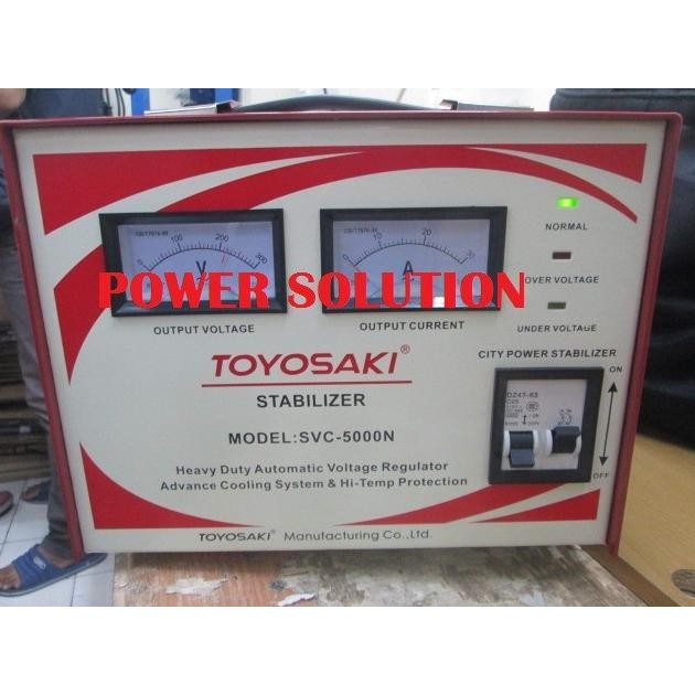 STABILIZER LISTRIK RUMAH 5000VA [ STABILIZER TOYOSAKI SVC 5000N ]