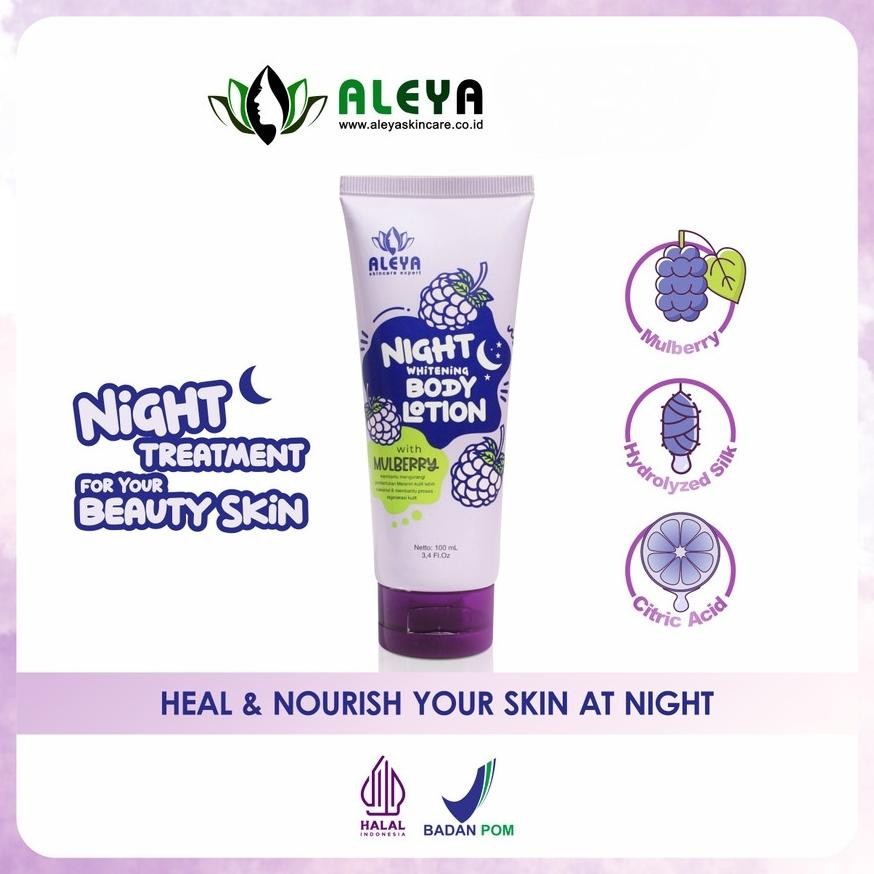 Original Produk Aleya Night Body Lotion | Lotion Pemutih Aleya Qc Pass