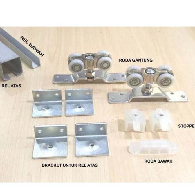 Rel Pintu Geser Besi / Rel Pintu Sliding / Rel Sliding J4 200Cm