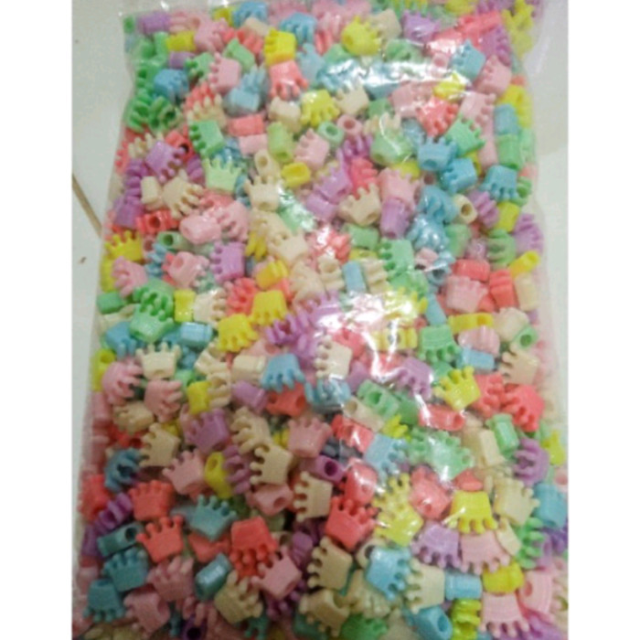 JUAL 1pon Manik Manik Pastel Aneka Manik Warna Pastel