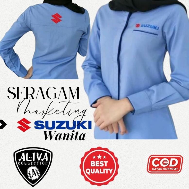 VIRAL Baju Atasan Wanita /Kemeja Kerja Wanita Salesforce Suzuki/Baju Marketing Suzuki ugi-113