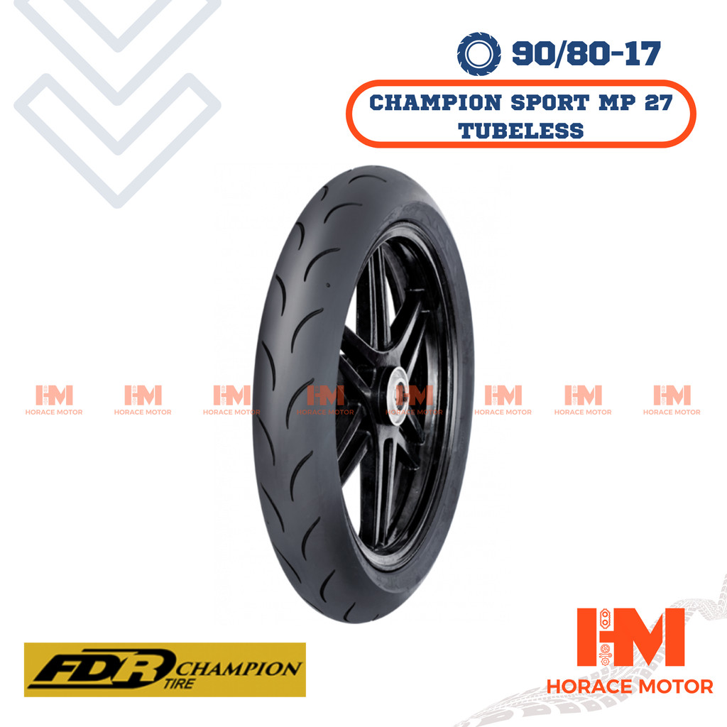 [HRC]FDR Champion Sport MP 27 90/80-17 Ring 17 90/80 Ban Motor Tubeless Tubles