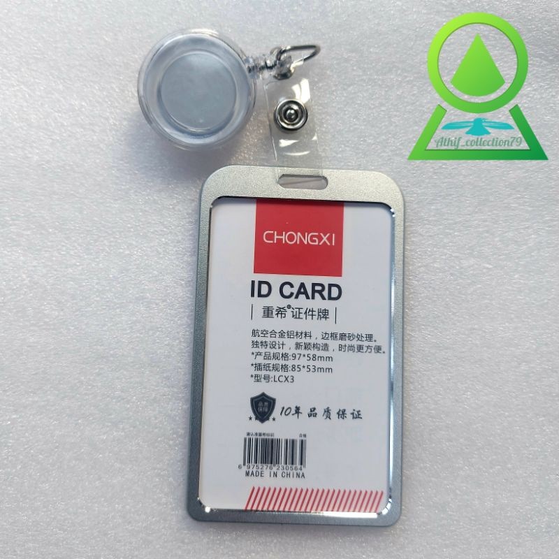 

Tempat Id Card Allumunium Holder Id Card Alumunium + Yoyo Tarik