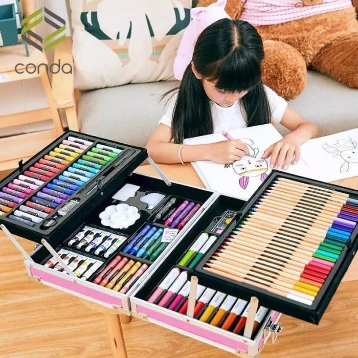 

Vee Terbest Anak-Anak Alat Lukis Set Sikat Kotak Hadiah Perlengkapan Sekolah Dasar