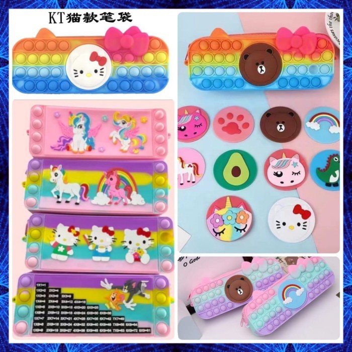 

Vee Kotak Pensil Pop It Karakter Tas Anak Mainan Anak Pelangi Perlengkapan Sekolah Dan Alat Kantor