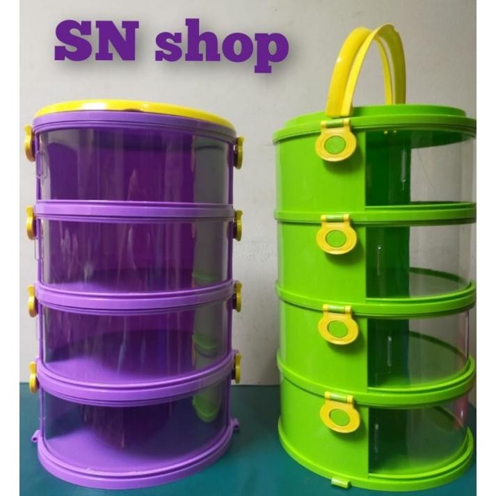 New  Tudung Saji Modern 4 Susun Warna Dengan Pegangan Tudung Saji Warna 4 Susun Sudah Rakitan S014