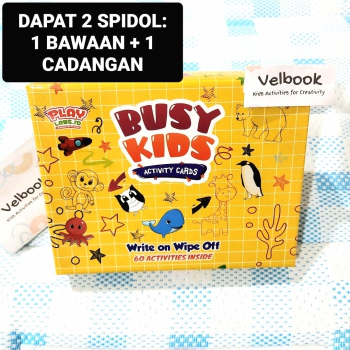 

Bana Buku Aktivitas Anak Busy Book Kids Activity Cards Playlabs Wipe Clean