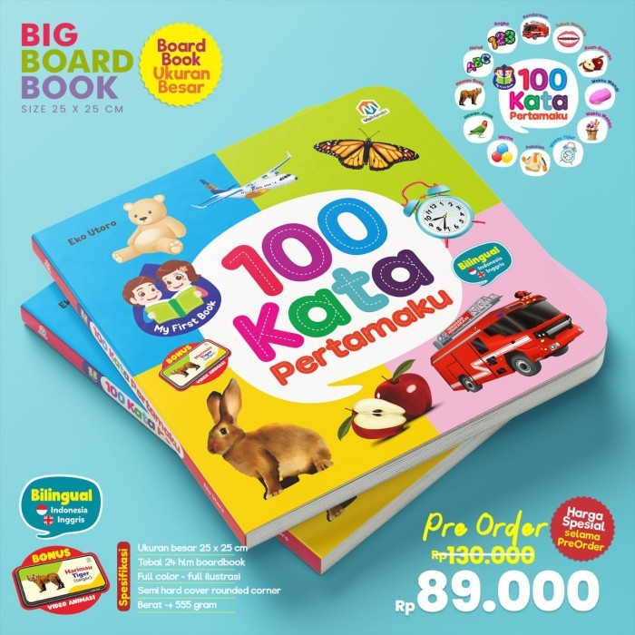 

Bana Buku Anak Big Boardbook Buku Anak 100 Kata Pertamaku Islam
