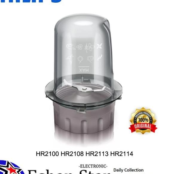Philips Chopper Gelas Bumbu Basah Blender Hr2100 Hr2108 Hr2113 Hr2114