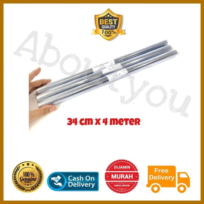 

NEW SERIES SAMPUL BUKU MIKA GULUNG SAMPUL PLASTIK ROLL BENING 34CM X 4 METER ORIGINAL QUALITY