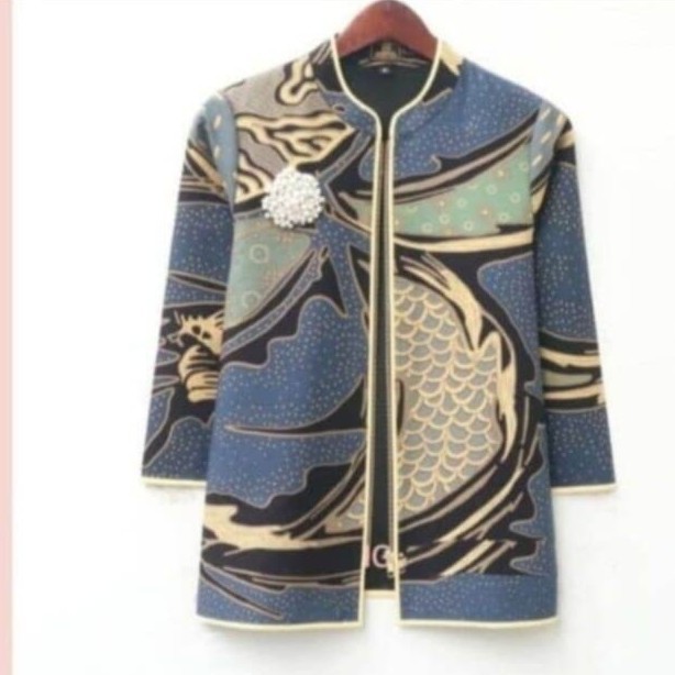 Alib Blezer Wanita Batik Modern Lapis Puring