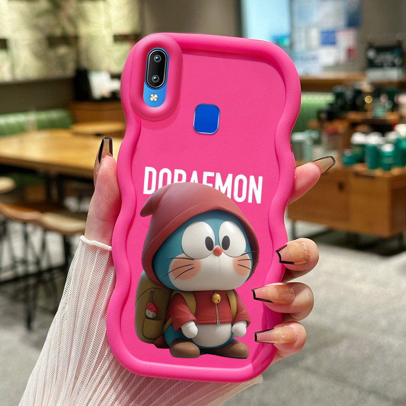 Casing Hp Untuk VIVO Y91 Y91i Y93 Y95 Y91C Y1s Y90 Case Kasing Casing HP pola Doraemon Cesing seri W