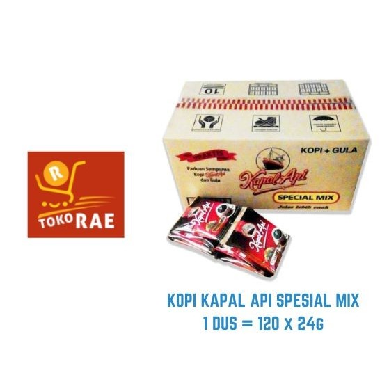 

Kopi Kapal Api 1 Dus Special Mix Sachet 120 X 24G