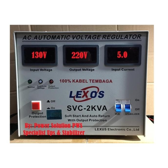 Stabilizer Lexos 2000 Digital Stabilizer voltase listrik