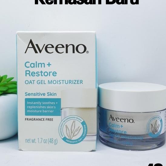 Aveeno Calm + Restore Oat Gel Moisturizer For Sensitive Skin 48Gr