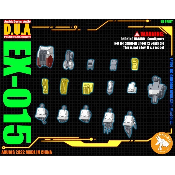 Ready READY - HG GUNDAM AERIAL EX-015 [ANUBIS 3D PRINTED]