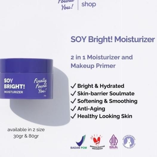 Finally Found You  Ffy Soy Bright Moisturizer 2 In 1 Moisturizer And Makeup Primer