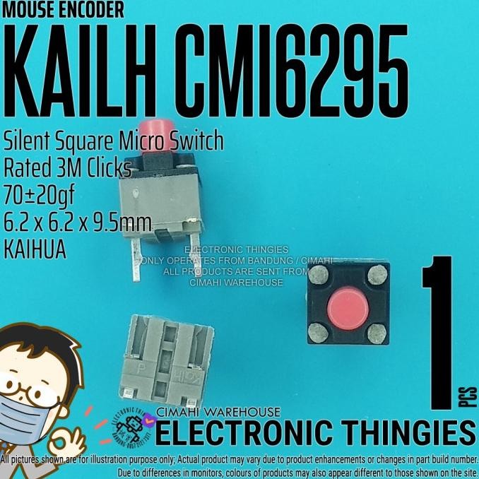 Baru CMI6295 KAILH 9.5mm SILENT MICRO SWITCH MOUSE thingie43 Segera Beli