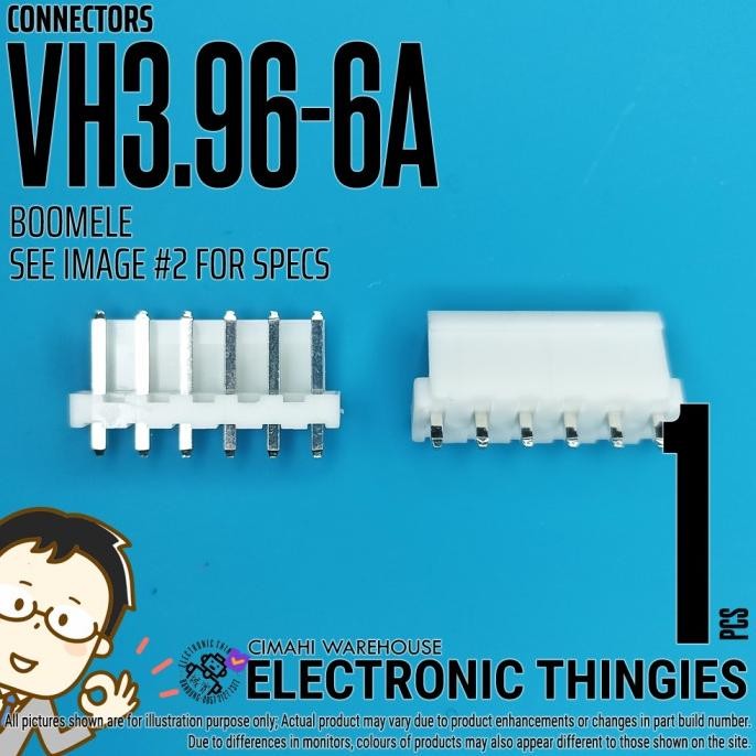 (8) VH3.96-6A BOOMELE KONEKTOR VH3.96 HEADER 6P 6 PIN MALE 3.96 thingie43 Murah