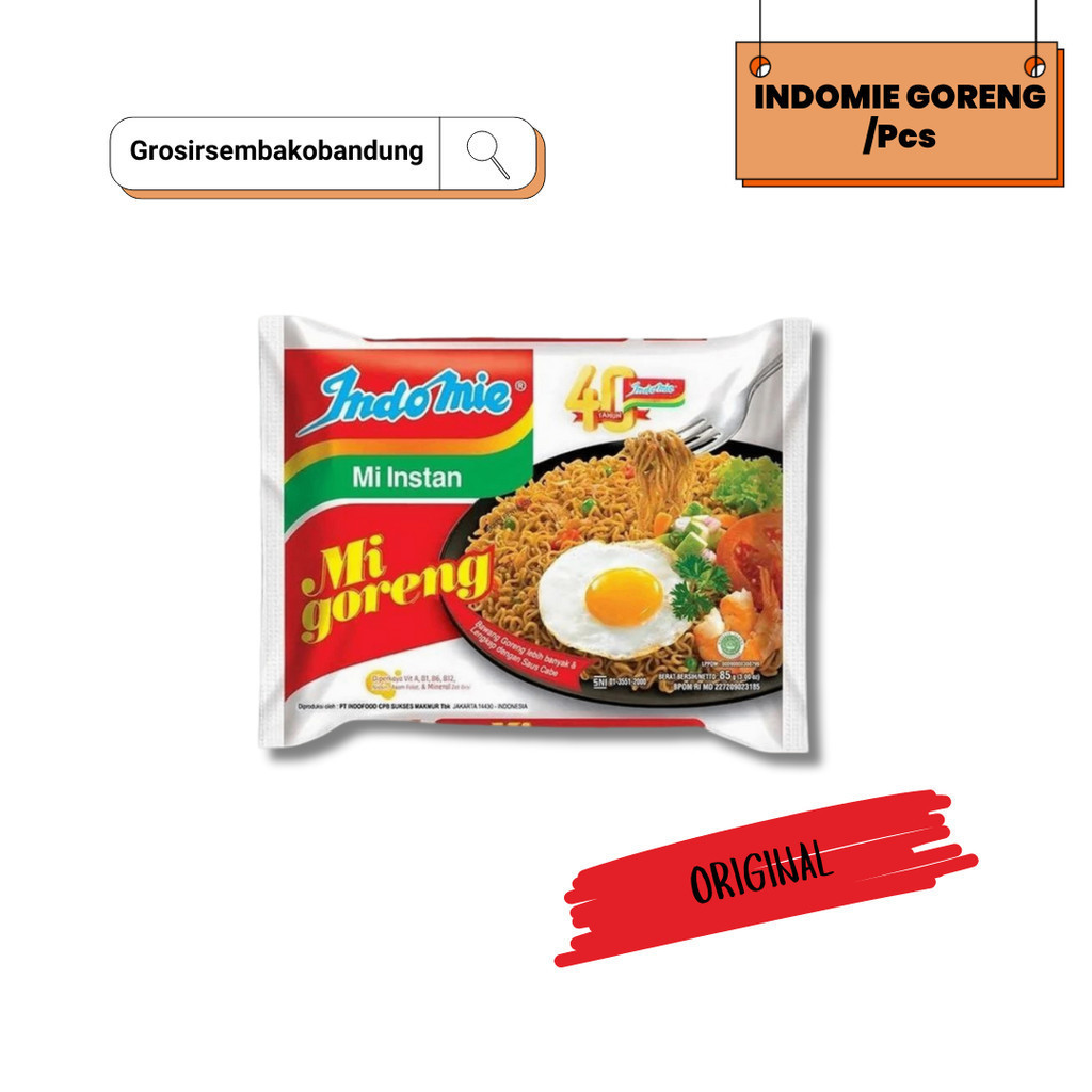 

INDOMIE MIE GORENG PLUS SPECIAL PCK 80g - 1 Pcs - Kota Bandung