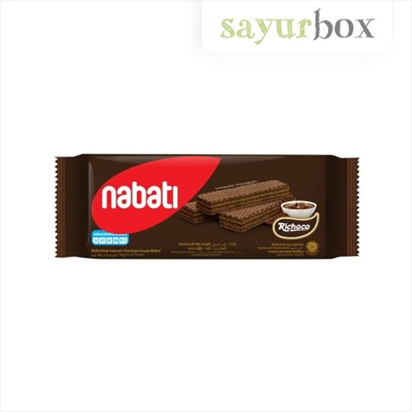 

Nabati Richoco Wafer Krim Cokelat 127 - 132 gram Sayurbox