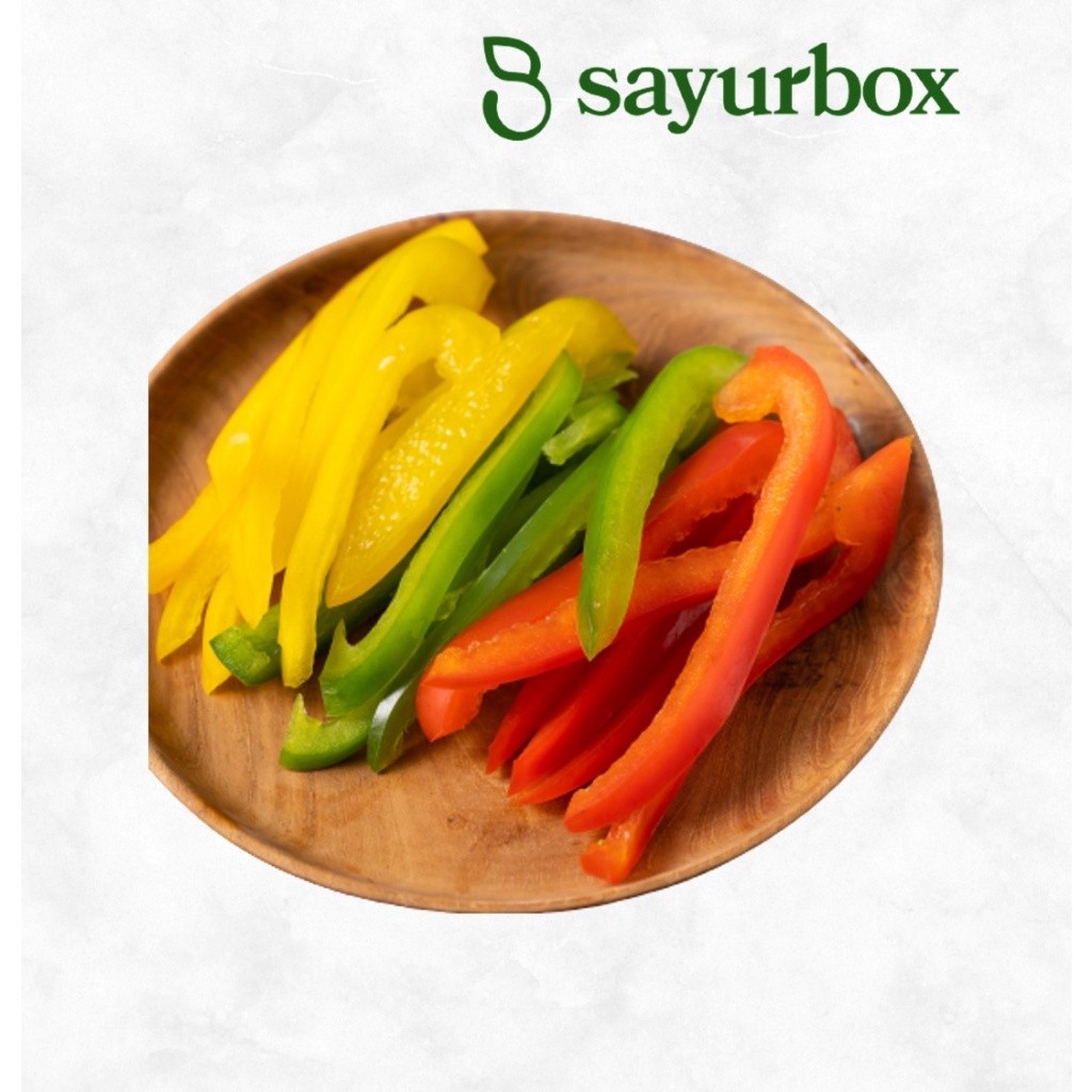 

Paprika Mix Potong 100 gram Sayurbox