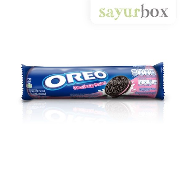 

Oreo Biskuit Strawberry Creme 119 gram - 136 gram Sayurbox