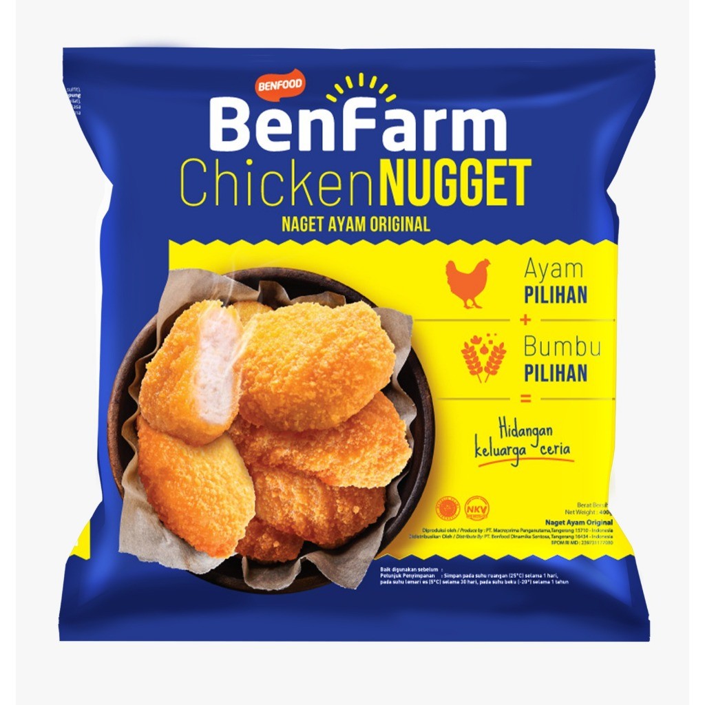 

Benfarm Chicken Nugget 400 gram Sayurbox