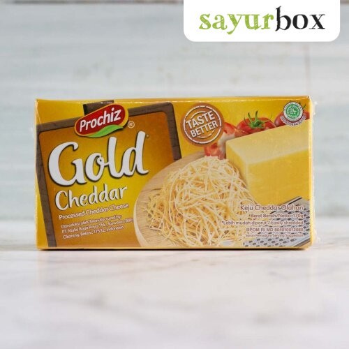 

Prochiz Keju Cheddar Gold 160 gram Sayurbox
