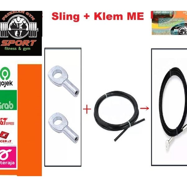 Tali Sling + Klem Me Home Gym / Kabel Sling Gym