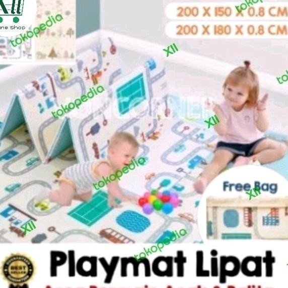 Xclusive Baby Playmat 180X200 Karpet Matras Lipat Anak