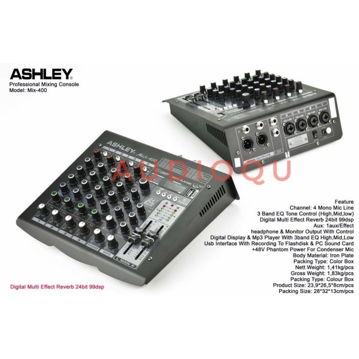 Mixer Audio Ashley MIX 400 MIX400 MIX-400 Original New Version