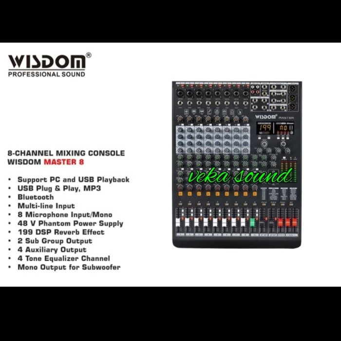 Mixer Audio Wisdom Master 8 Wisdom Master 8 8 Channel Original