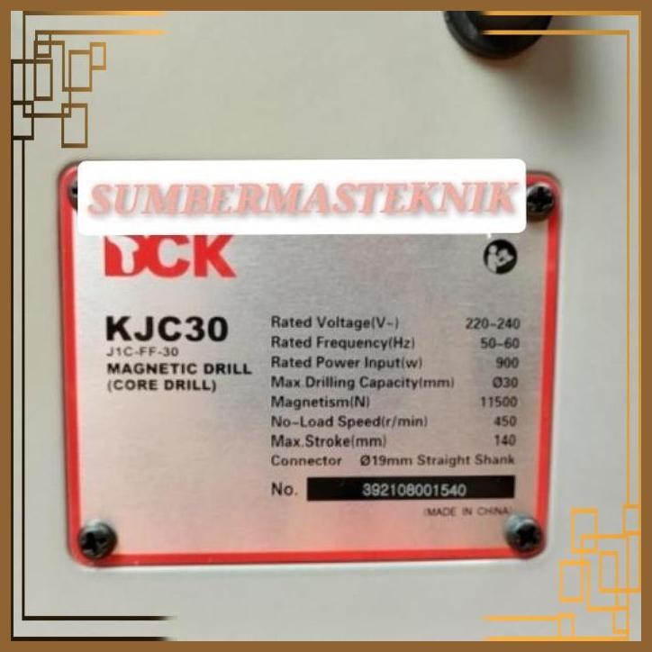 [SMT] MESIN BOR MAGNET BOR JETBROACH DCK KJC30 MAGNETIC DRILL DCK KJC 30