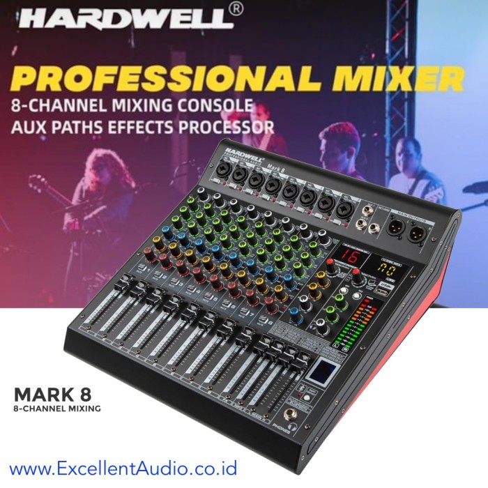 Mixer Audio Hardwell Mark8 mark 8 mixer console 8 channel
