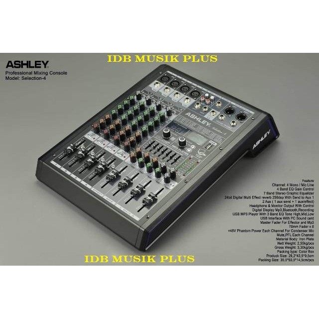 Mixer 4 Channel Ashley Selection4 Selection 4 Original