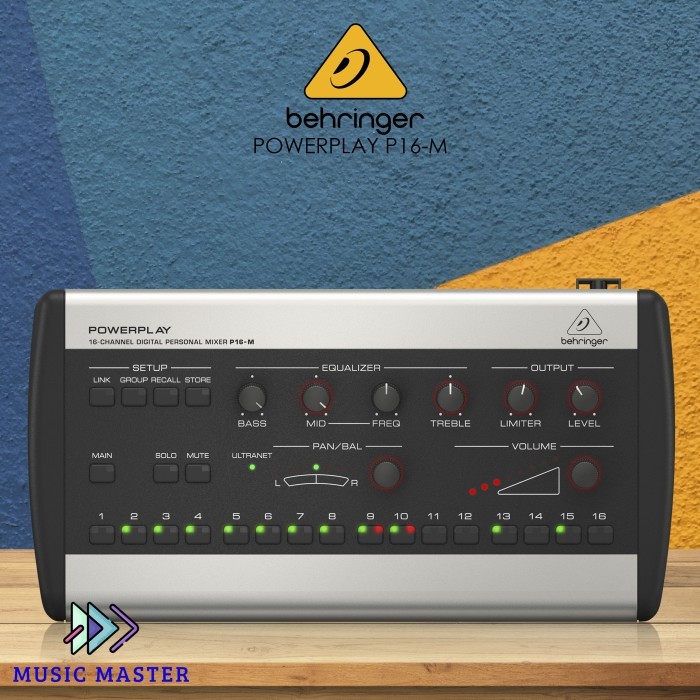 P16-M Behringer 16-Channel Digital Personal Monitor Mixer P16M