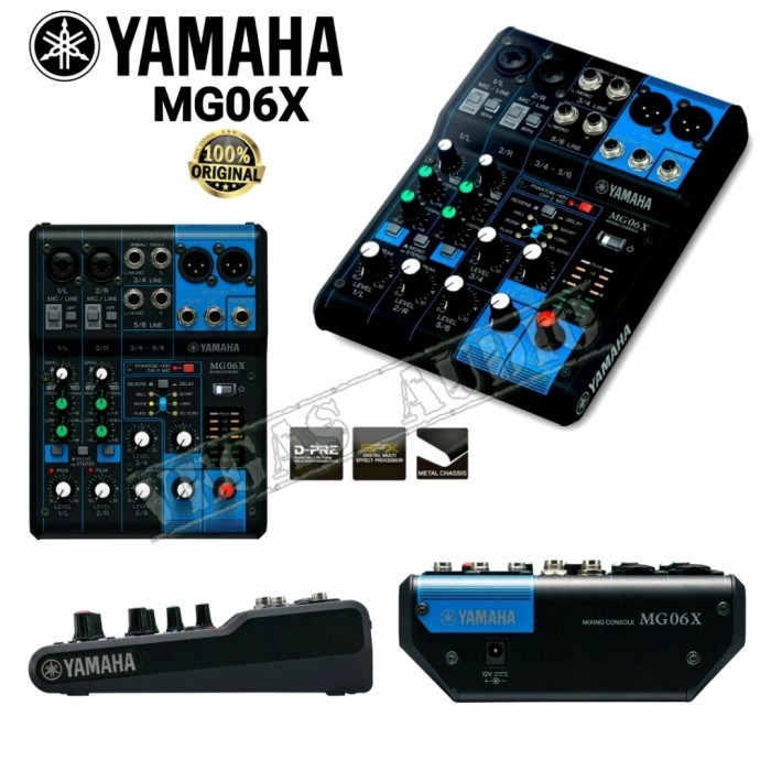 mixer audio YAMAHA MG 06 X Original