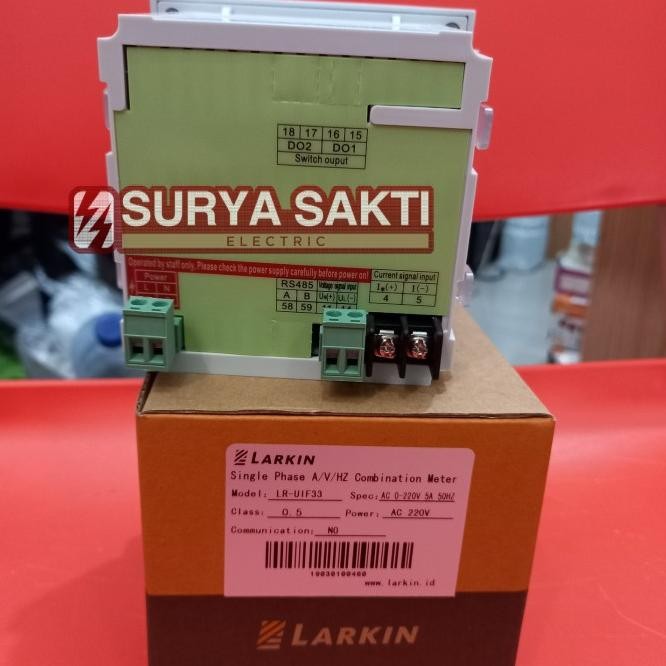 Digital Power Meter Multi Meter A V Hz 1P Panel Larkin