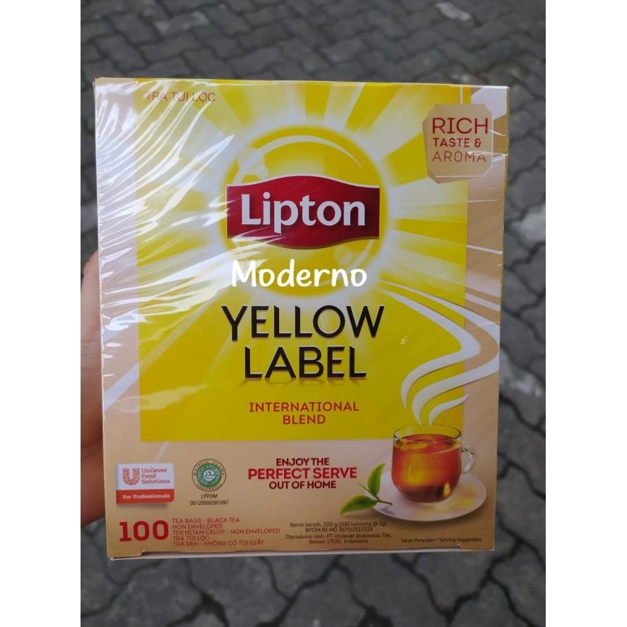 

NEW PRODUK LIPTON YELLOW LABEL TEA INTERNATIONAL BLEND 100 SHEET UNENVELOPE !!!!!