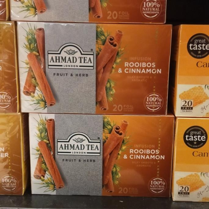 

BIG SALE AHMAD TEA ROOIBOS CINNAMON TEH HERBAL ISI 20BAG !!!!!