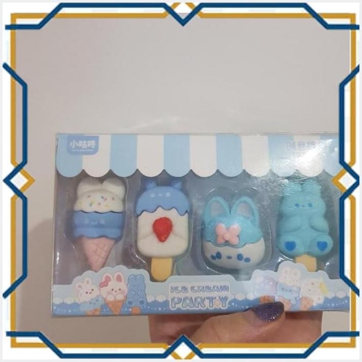 

[DOL] PENGHAPUS RABBIT BLUE SET