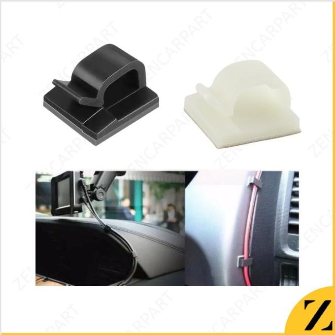 [Per Pcs] Klip Kabel 3M Besar - Klem Jepit Perapih Cable Listrik Tempel Dinding Perekat 3M Clip Orga