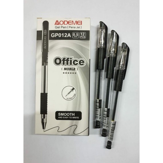 

PROMO PULPEN GEL PEN OFFICE AODEMEI MASTONA GP012A 0.5MM (1 LUSIN) T7