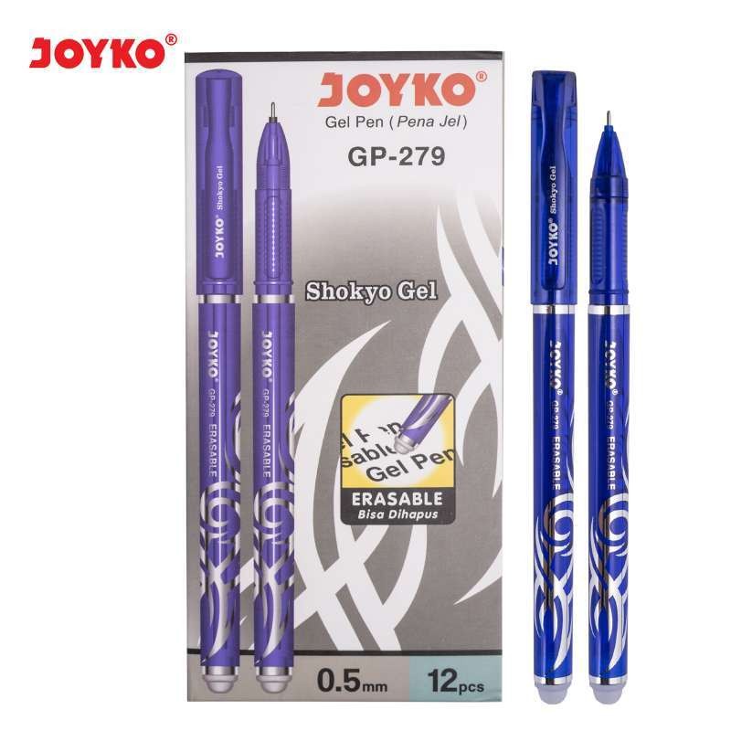 

MILIKI SEGERA PULPEN / EBLE PEN / PENA JOYKO SHOKYO GEL GP 279 (12 PCS) [BIRU, HITAM] H5
