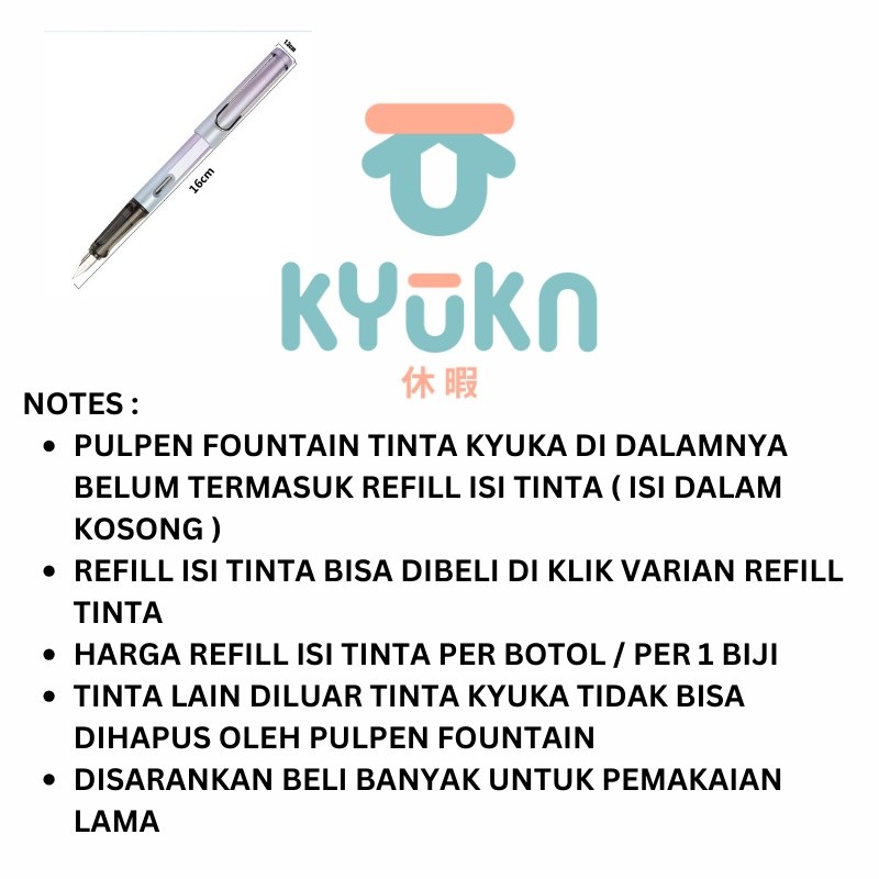 

SENSASI BARU FOUNTAIN PEN BISA DIHAPUS PULPEN FOUNTAIN KYUKA F8